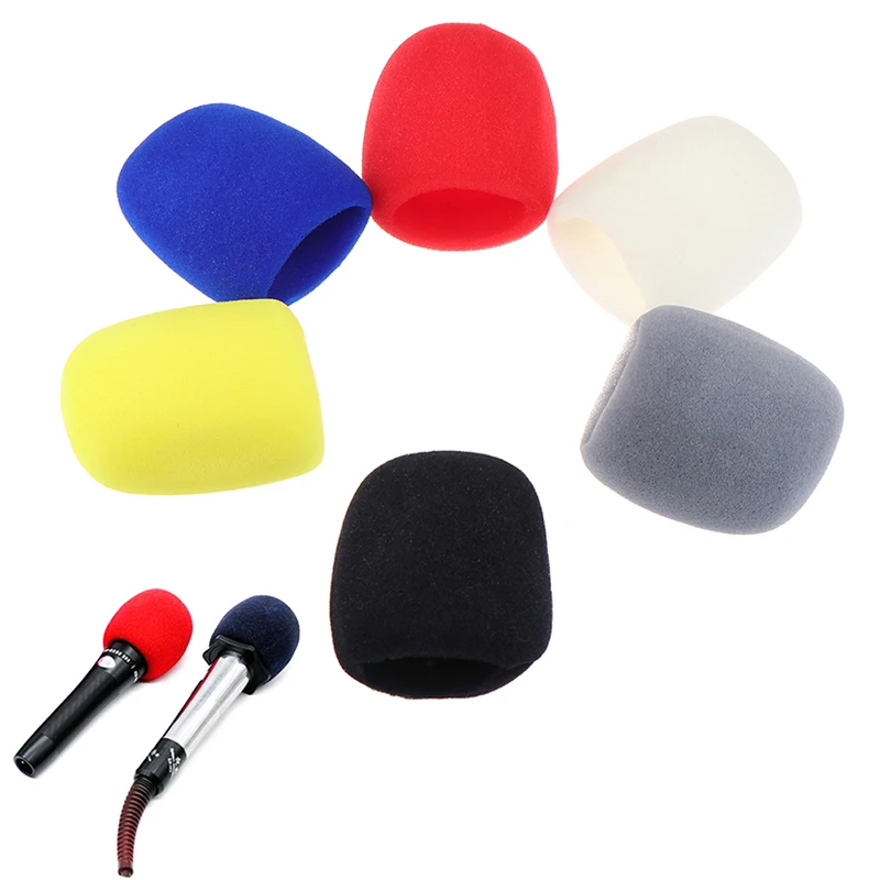 

10Pcs High Quality Universal Microphone Sponge Foam Cover For Home Karaoke Microphone Sponge Filter Wind Shield
