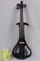 5 string electric violin silent pickup fine tone solid wood electric silent violin 44 handmade free case bow cable rosin ev3
