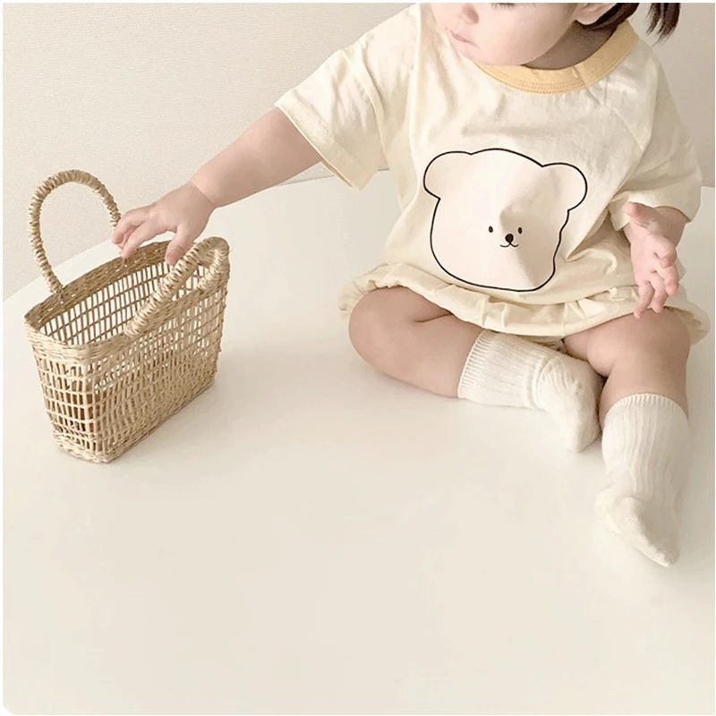 

Koodykids Summer Baby Boys Clothes Set 2PCS Bear Printed T Shirts Shorts 2pcs Cotton Soft Toddlers Girls Boys Clothing Set