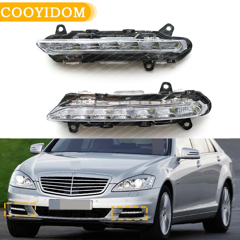 

2218201756 2218201856 LED DRL Foglights Lamp For Mercedes-Benz S-Class W221 C250 C300 C350 CL550 AMG CLS550 R350 085 2009-2013