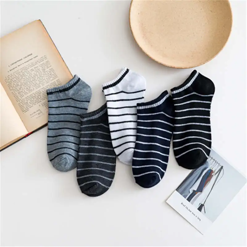 

Short Socks Men's Sports Socks 5 Pairs Pure Cotton Breathable Men's Gifts Comfortable Casual Socks Basketball Men Cartoon Socks
