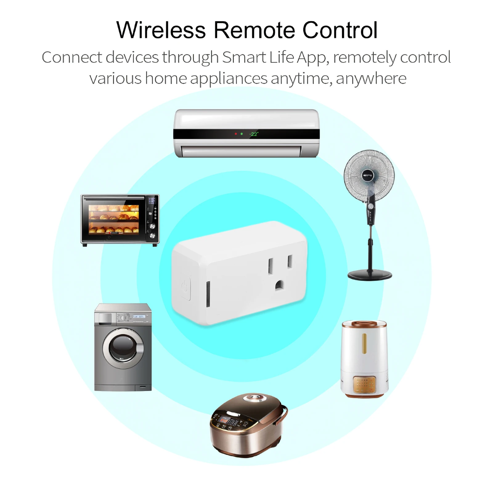 Умная розетка с американской вилкой умная работает совместимым переменным током