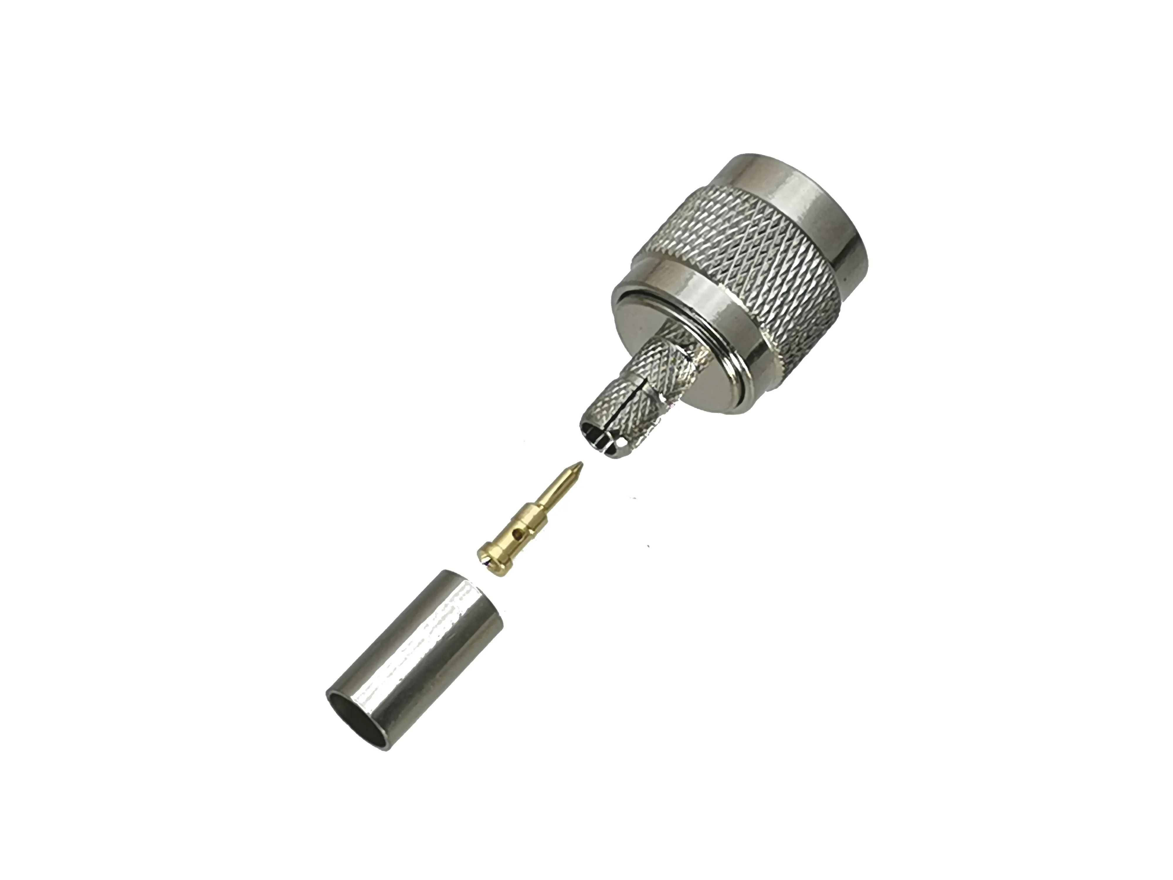 1 шт. обжимной штекер TNC для кабеля RG58 RG142 LMR195 RG400 50 ом RF адаптер коаксиальный