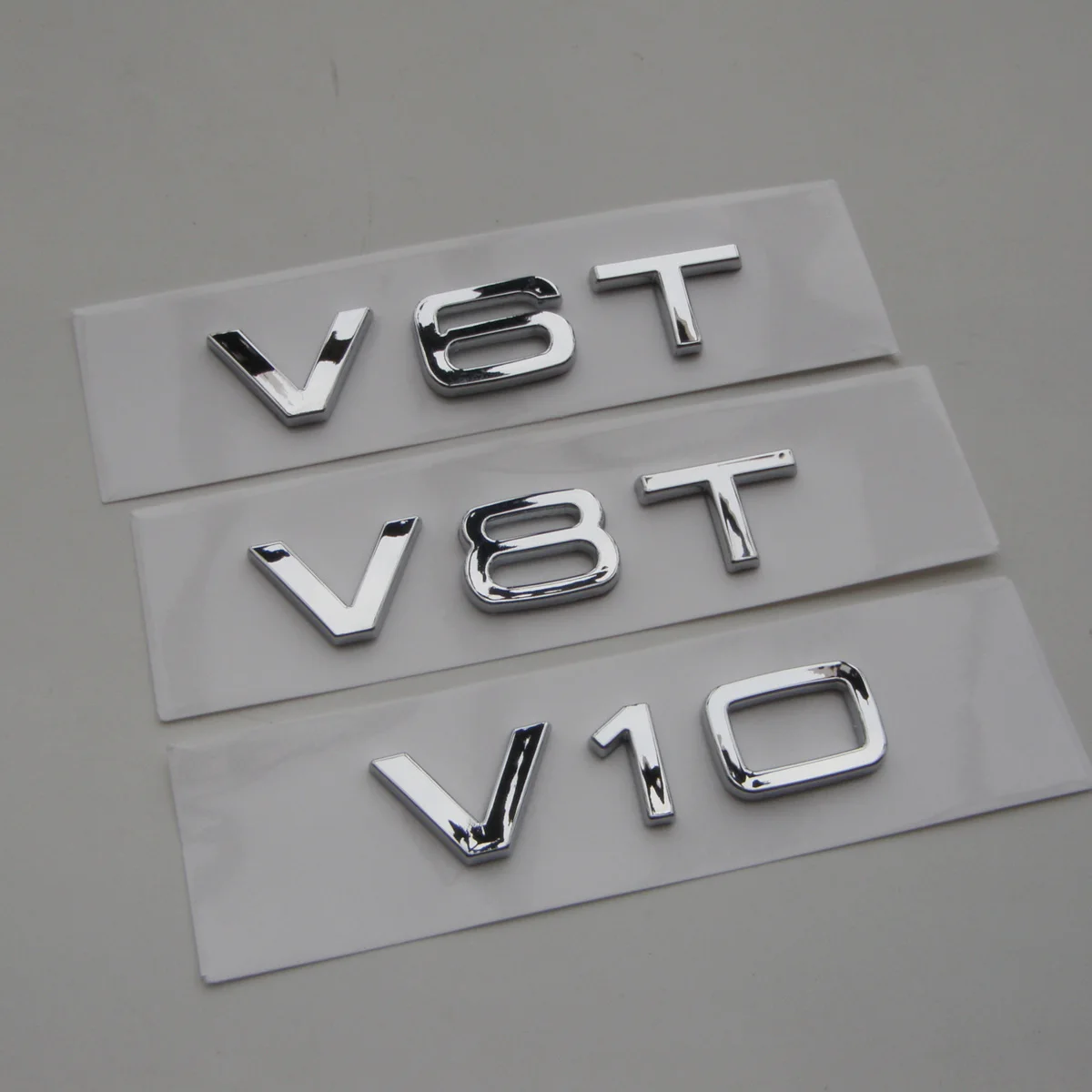 3D ABS пластик V6T V8T V10 буква номер эмблема автомобиля Стайлинг крыло сторона задний