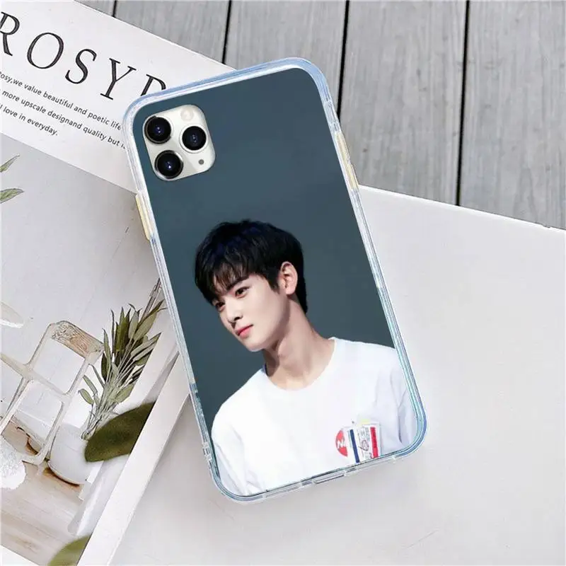 

Korean actor Handsome Cha Eun Woo Phone Case for iPhone 11 12 pro XS MAX 8 7 6 6S Plus X 5S SE 2020 XR mini
