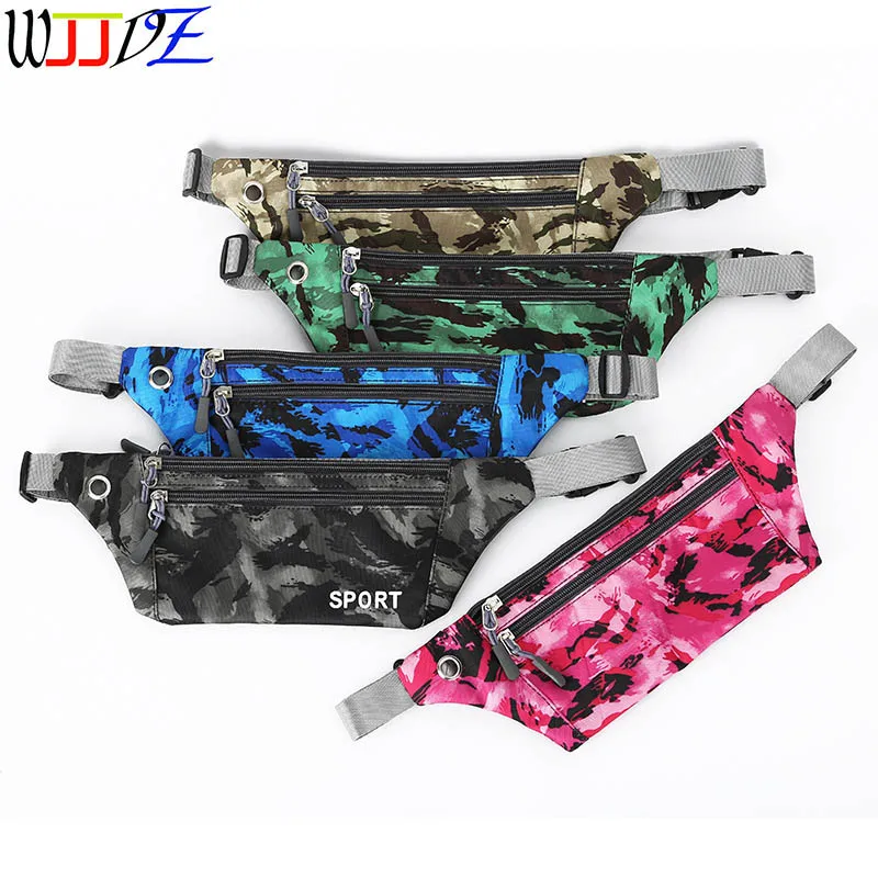 

Camouflage Running Bags Travel Waist Pocket Mobile Phone Bag Jogging Sports Portable Waterproof Outdoor Pack Fashion Purse wjjdz