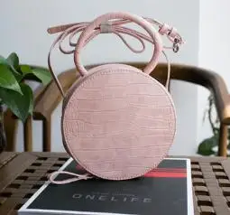 Pink Новая осенне-зимняя сумка почтальон Дамская маленькая круглая сумка дамская бархатная дамская сумка INS Вельветовая модная круглая сумка - Цвет: Pink