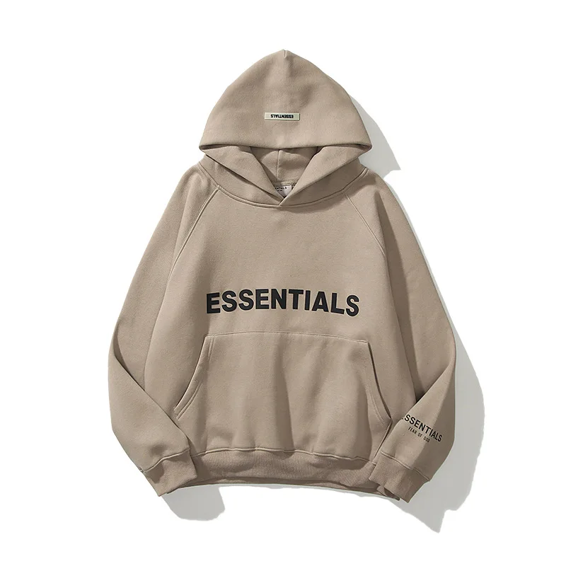 

Feel of God essentials couple's sweater hooded men's women's double line gaojiechao br autumn and winter coat