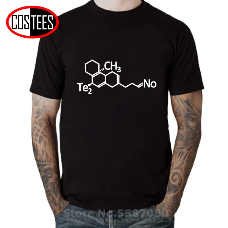 Интересная Мужская футболка с техническими химическими элементами забавная