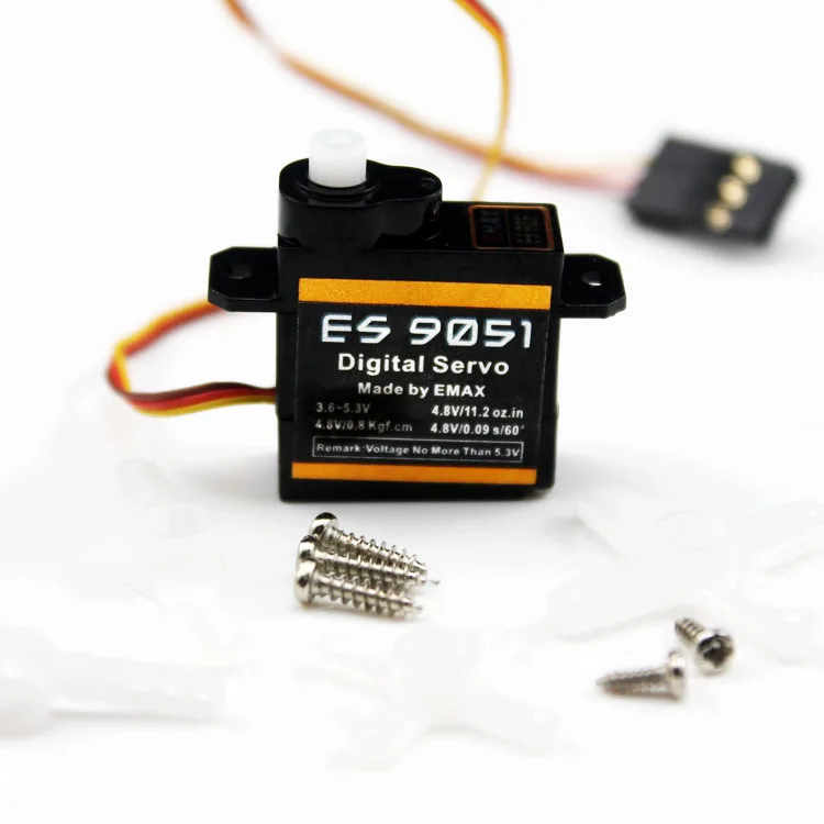 4 шт. EMAX ES9051 3g пластиковый цифровой микро сервопривод для радиоуправляемого