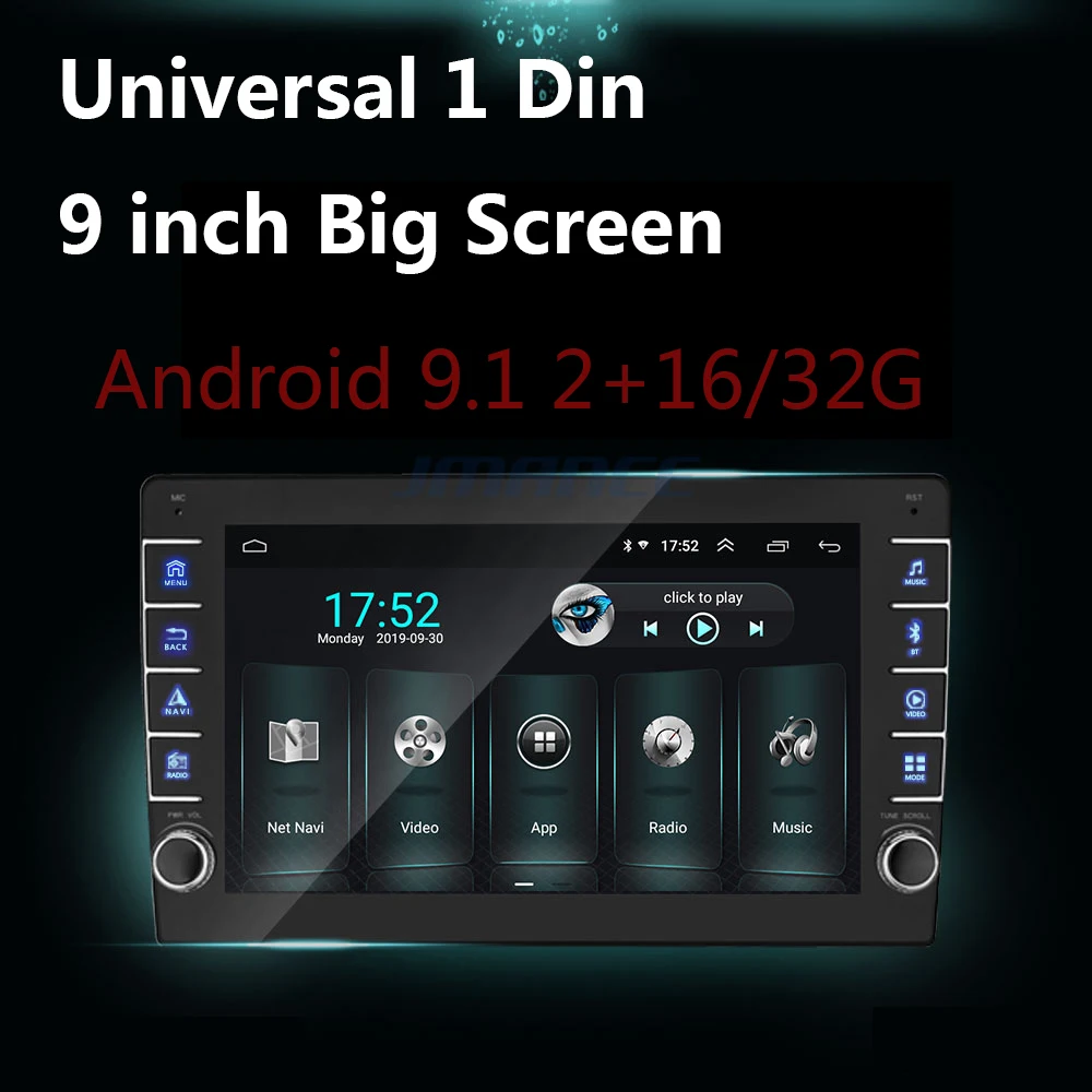 Универсальное автомобильное радио 9 &quot1Din Android 1 Bluetooth Usb камера авто Gps din WIFI USB