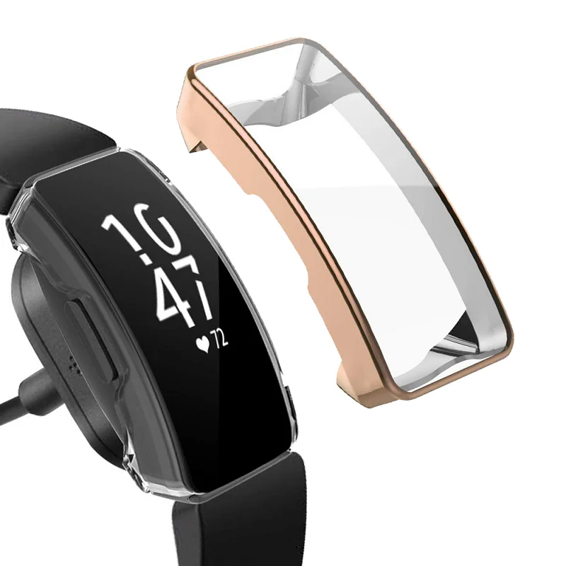 Защитный чехол из ТПУ для часов Fitbit Inspire модный сменный защитный InspireHR аксессуары