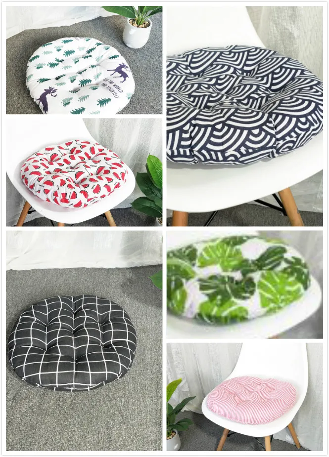 Mikksire японский из льна для стула подушки круглые ватные диски квадратные обивка