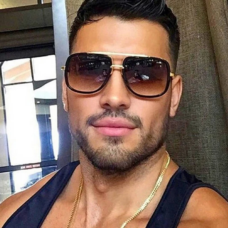 Солнцезащитные очки для мужчин и женщин большие квадратные вождения в стиле