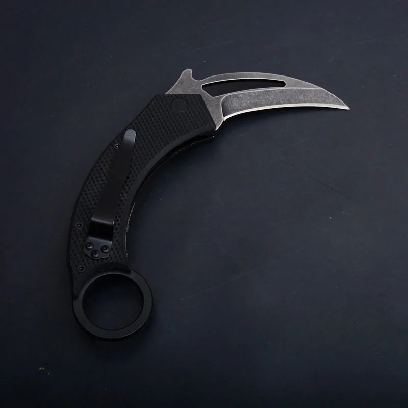 Новое поступление karambit Складной Карманный Походный нож 440C Лезвие G10 + Полимерная
