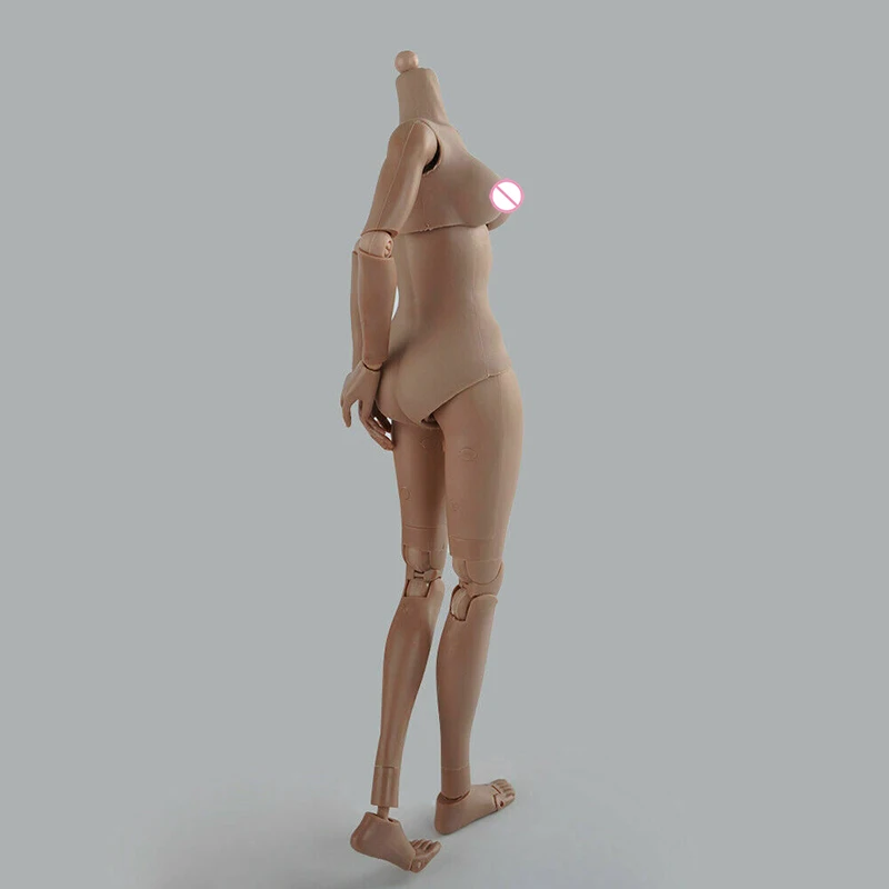 1/6 женское тело пшеничная кожа большой бюст 12 дюймов половинная бесшовная экшн