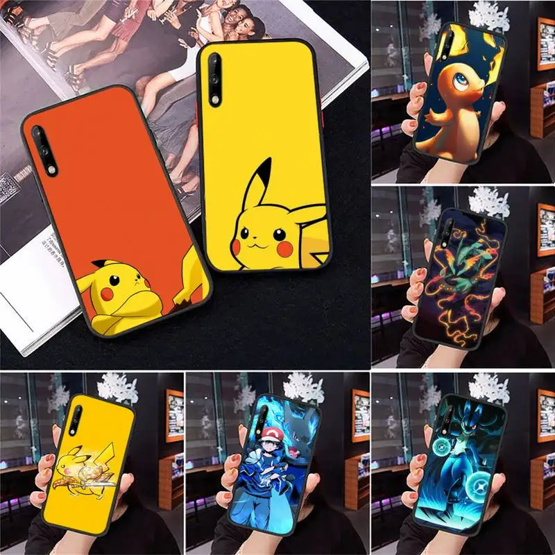 

Cute Anime Pokemones Phone Case for Huawei mate 9 10 20 20X 30 40 pro lite Fundas cover