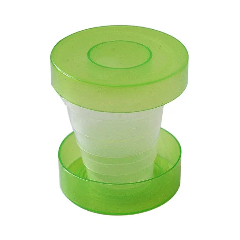 Портативная силиконовая складная бутылка для воды телескопическая питьевой