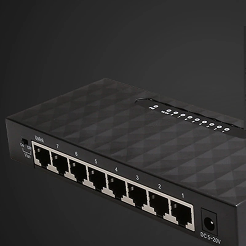 

8 Port Gigabit Network Switch 1000Mbps Gigabit Ethernet Network Switch Lan Hub Ethernet Smart Switcher EU Plug