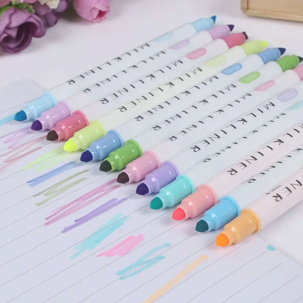 10 шт./компл. ручки с мягким вкладышем флуоресцентная ручка художественный маркер