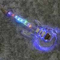 good quality acrylic electric guitar with colour light