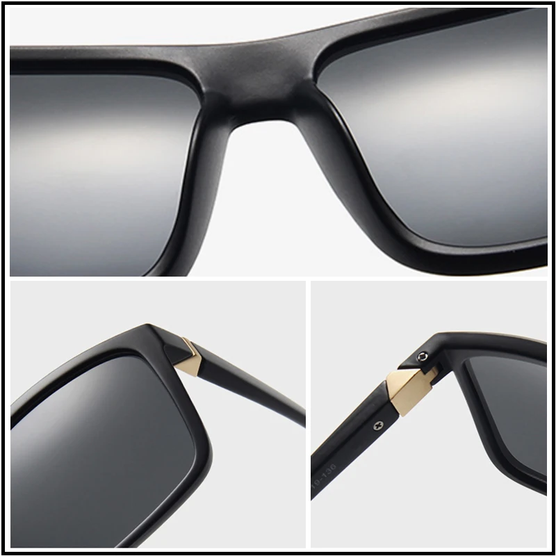 

2020 Fashion Square Men Sunglasses Classic Square Big Male Sun Glasses Vintage Mirror Driving Sunglass UV400