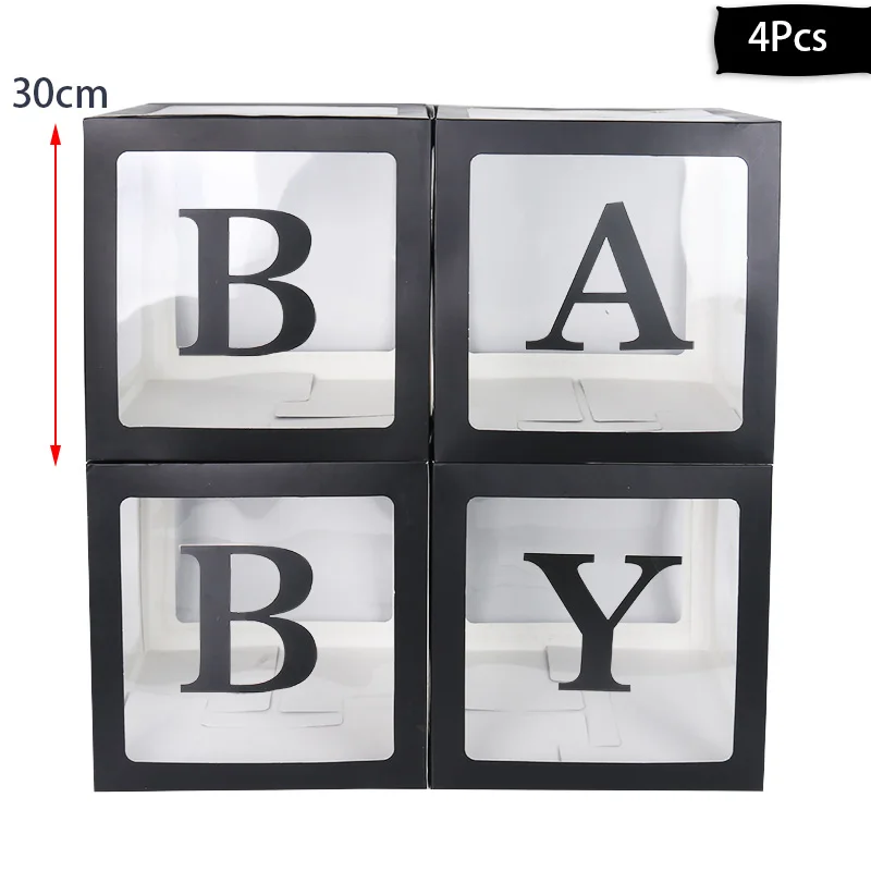 black baby box WEIGAO розовые белые воздушные шары-гирлянды Арка с воздушными шарами украшения, товары для вечеринки свадьбы для украшения детс - Цвет: black baby box