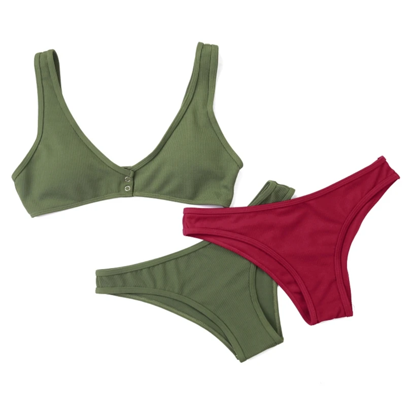 Бикини женский купальник Женский танкини широкий плечевой ремень быстрое