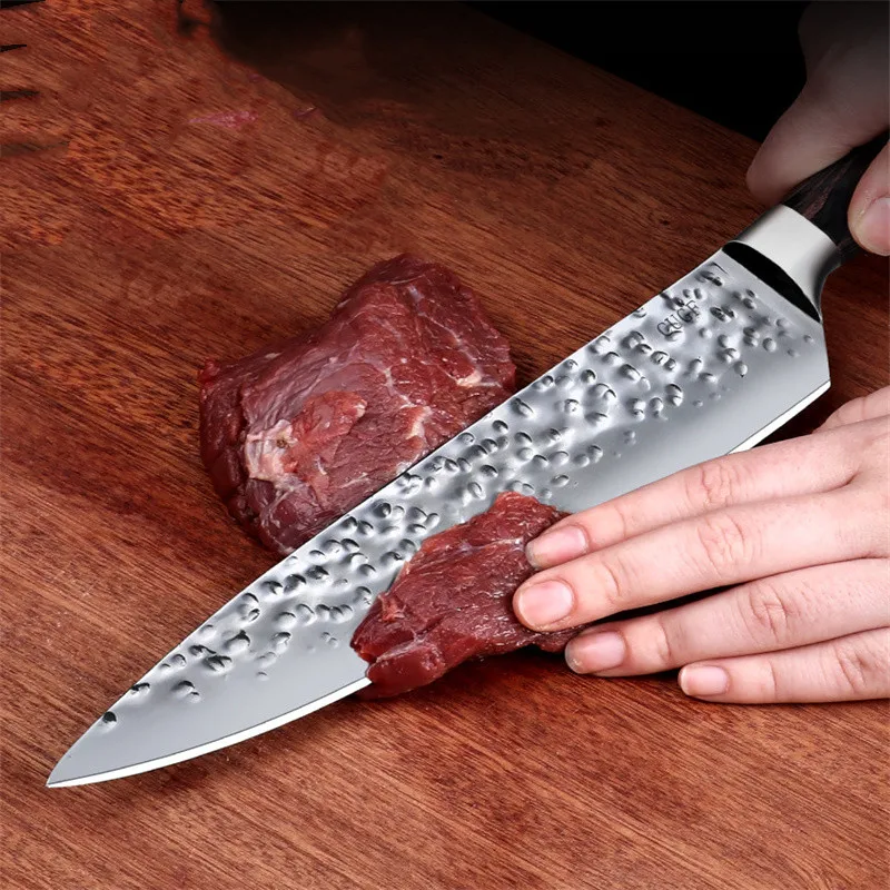 Специальный кухонный нож шеф-повара из нержавеющей стали для резки мяса овощей