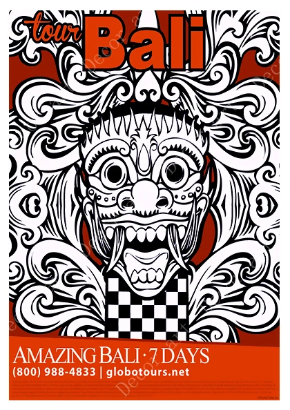 Путешествие в Индонезию Бали летние праздничные холщовые картины винтажные