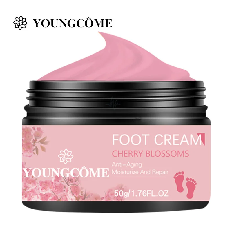 

YOUNGCOME 50g Cherry Blossoms Anti Crack Foot Cream Anti-wrinkle Smooth Skin Moisturizing Delicate Soft Whitening Feet Care