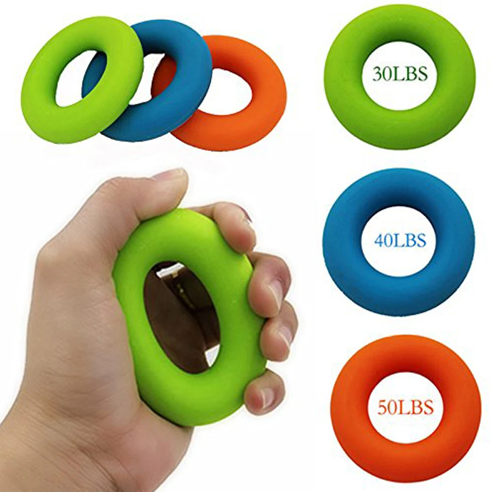 

Silicone Strength Hand Grip Ring Training Ring Expander Grip Device Portable Grip Ring Finger Hands Fitness Exercise Equipment