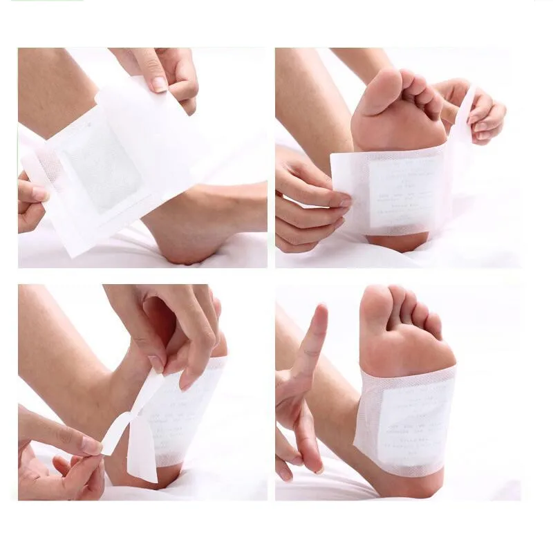 

(40 patches+40 pcs Adhersives) Drop shipping Kinoki Detox Foot Patch Bamboo Pads Patches With Adhersive Foot Care Improve Sleep