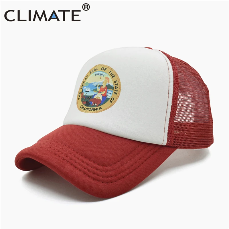 Климатическая Кепка для водителя грузовика в Калифорнийском стиле с флагом США