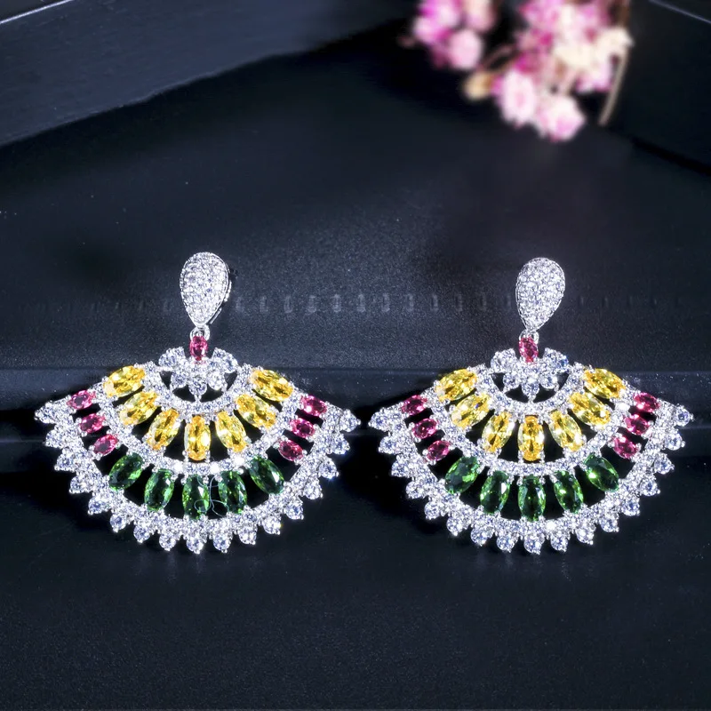 

Hot Sale, Fashion, Delicacy, Luxury, Seven Colors, Summer Small Fresh Crystal Earrings for women jewelry