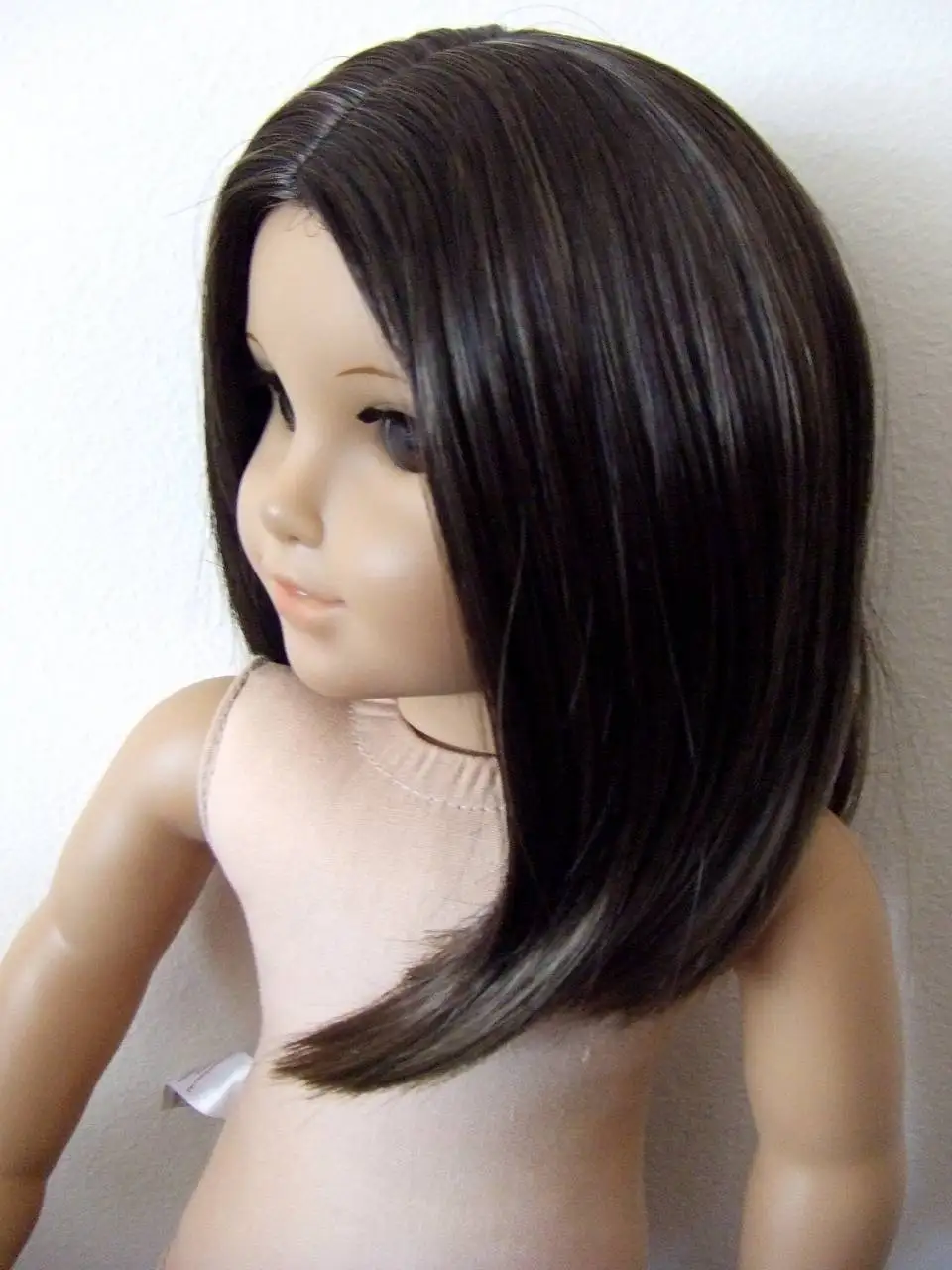 Кукла Chrissa 18 дюймов элегантный парик из коричневых брюнетк шикарная кукла