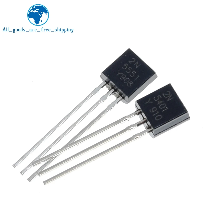 

50pcs/lot Transistor DIP 2N5551 2N5401 5551 5401 TO-92 (25PCS* 2N5401+25PCS* 2N5551 )