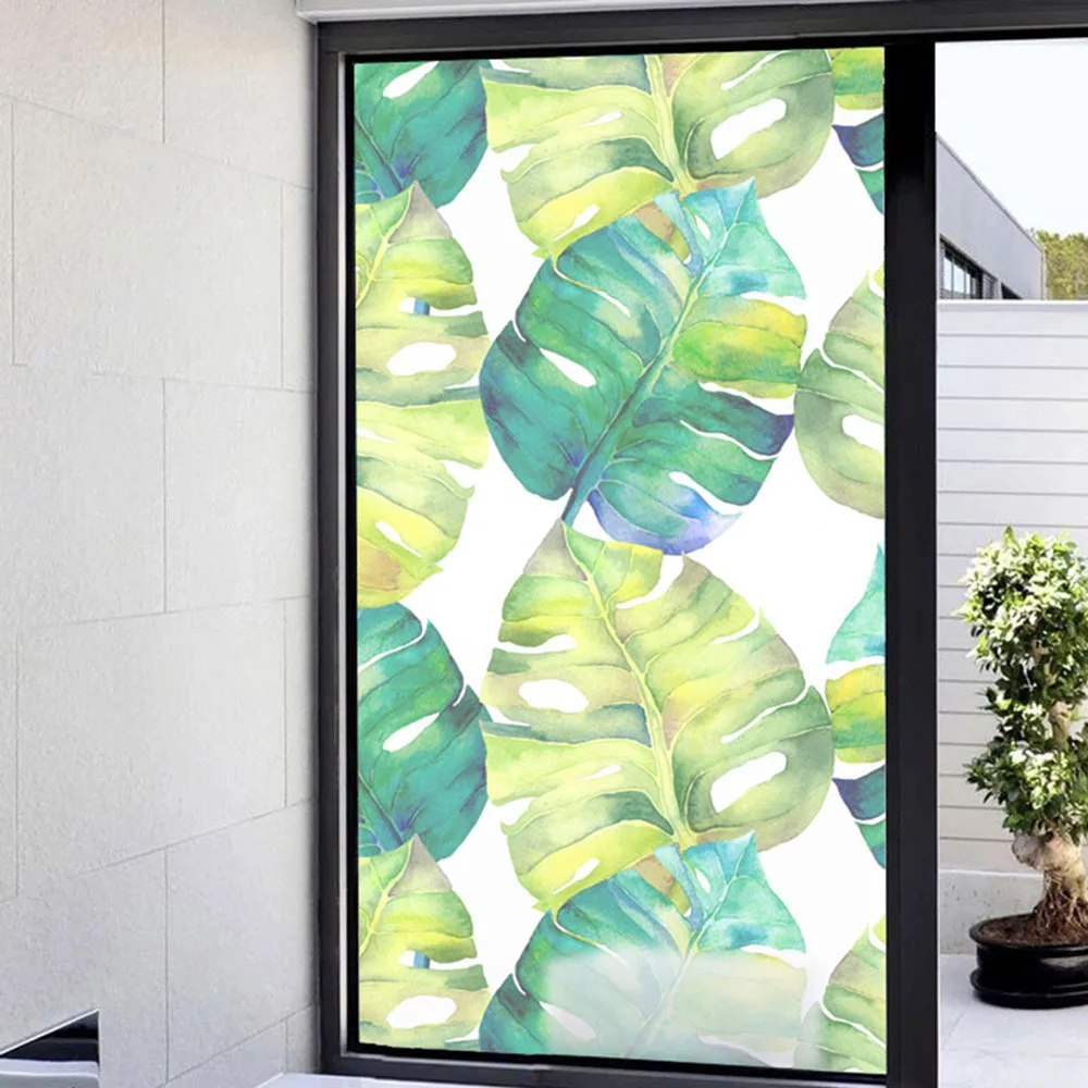 Съемные обои самоклеящиеся пленки для окон матовые наклейки с очками ванной