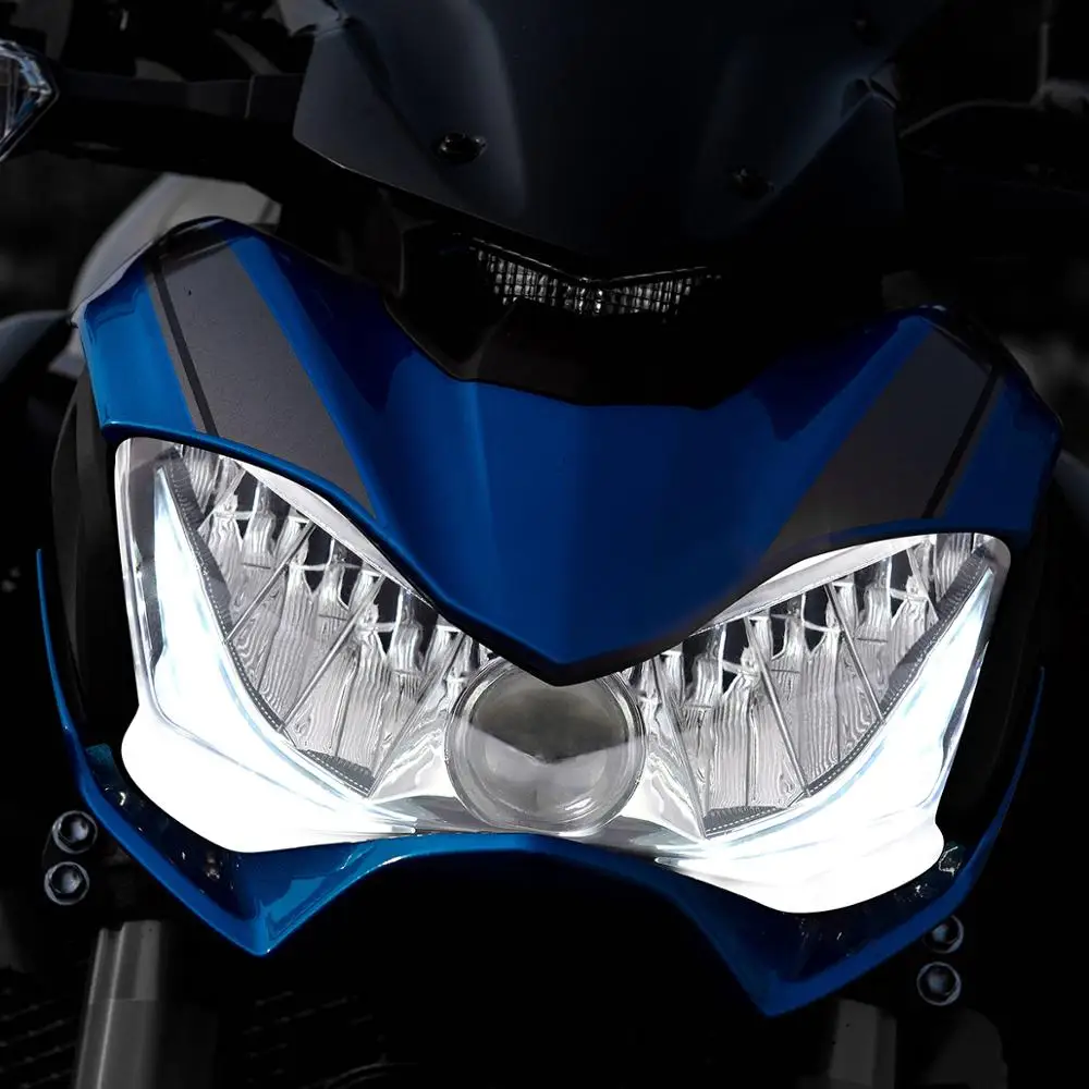 KT Полный светодиодный фар в сборе для Kawasaki Z900+ белое крыло Ангела