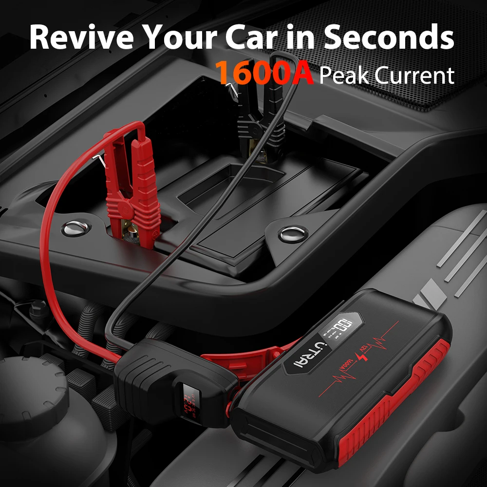 utrai jump starter 1600a 20000mah power bank starting device car booster starter battery emergency car charger car jump starter free global shipping