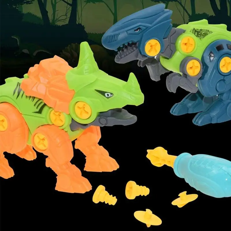 

4Types Nut Disassembly Dinosaur Egg With Screw Driver Triceratops Boys Toys Educational Toys DIY gift For Children Y0X9