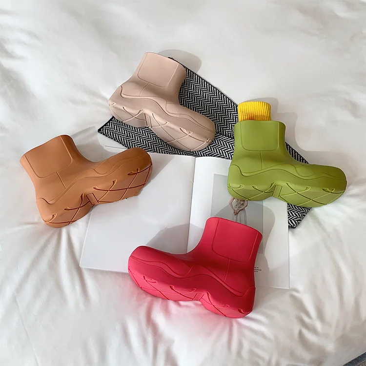 Ботинки-челси женские/мужские резиновые брендовые Нескользящие