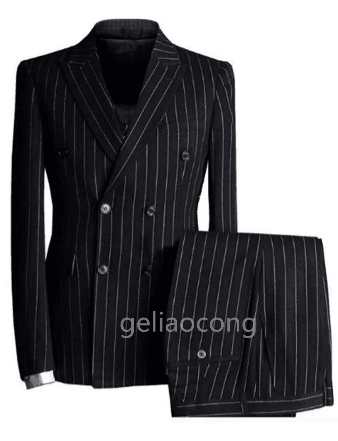 Suit Men New Men's Large-size Suit Two-piece Suit with Double-breasted  Slim Fit Business Casual Mens Suits For Wedding