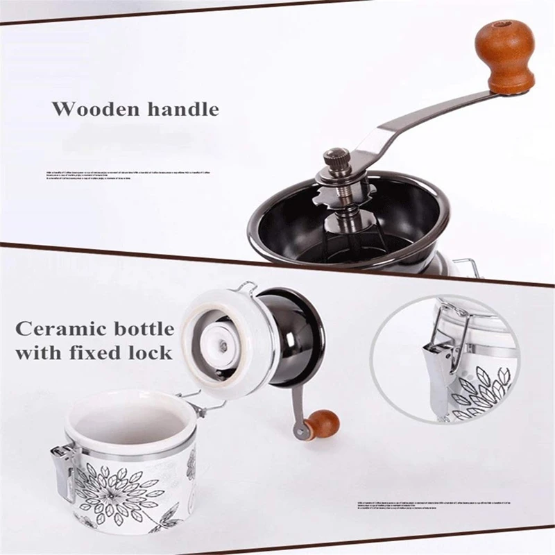 

Manual Coffee Grinder Ceramic Core Coffee Hand Mill Coffeeware Coffee Beans Pepper Spice Grinder Ceramics Grinder Machine
