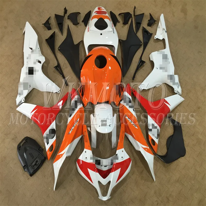 

For HONDA CBR600RR 2007 2008 Nose Fender Side Cowl Rear Tail Panel Fairing Bodywork Kit F5 07 08 HO4