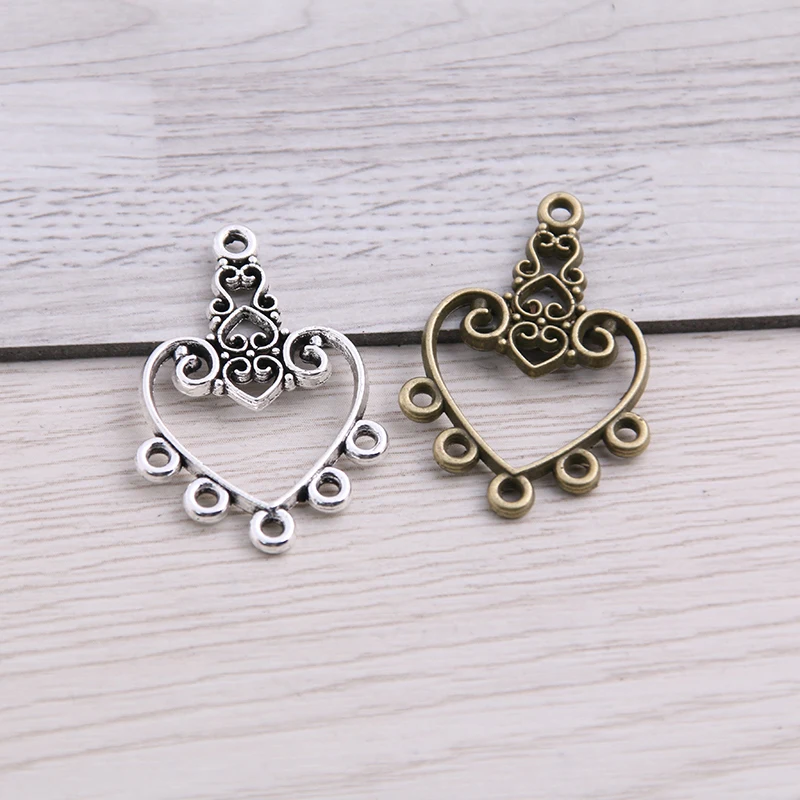 

Сладкий колокольчик 30 шт 21*31 мм два цвета цинковый сплав винтажные полые Herat Разъемы Подвески Изготовление ювелирных изделий DIY ручной работ...