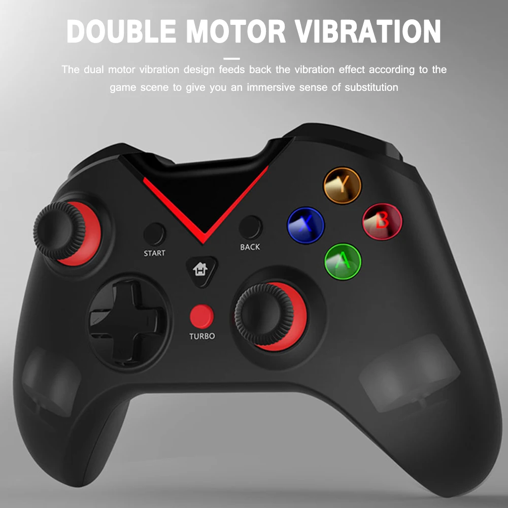 

Игровой Bluetooth-контроллер, 2,4 ГГц, беспроводной геймпад, подходит для Xbox One, PS3, консоли