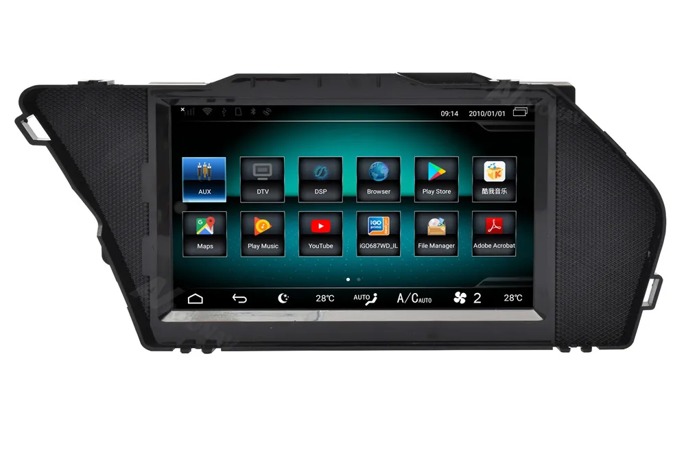 Автомобильное радио с сенсорным экраном HD мультимедийный плеер GPS навигация для