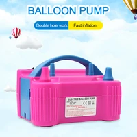 balloon inflator pump double hole inflatable electric balloon pump portable balloon air blower pump for party wedding chrismas