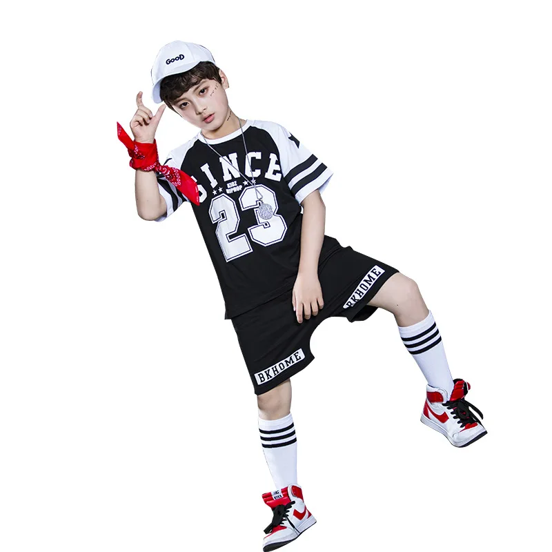 Одежда для джазовых танцев взрослых одежда сцены куртка и штаны рубашка детей